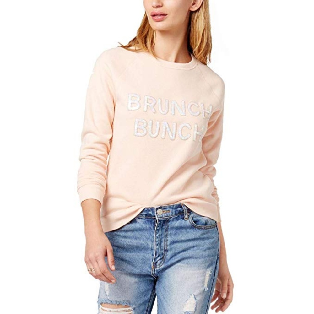 bow & drape Womens Brunch Bunch Sequined Sweater